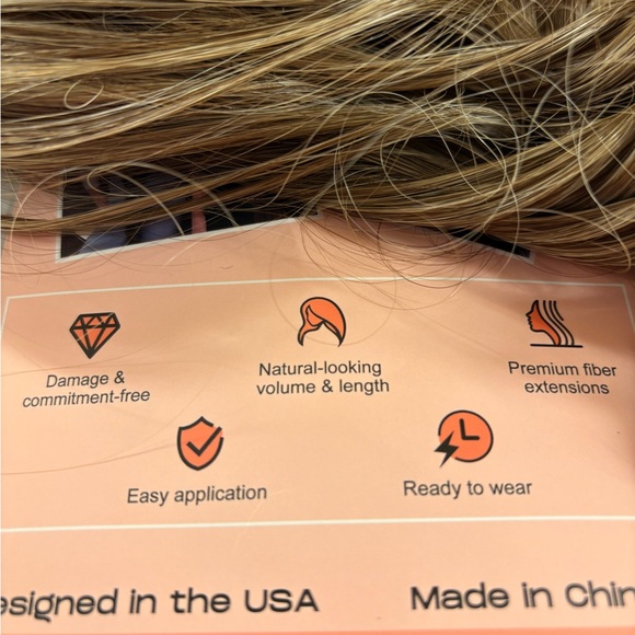 Luxurious Ash Blond Curly Hair Extension - Picture 5 of 6